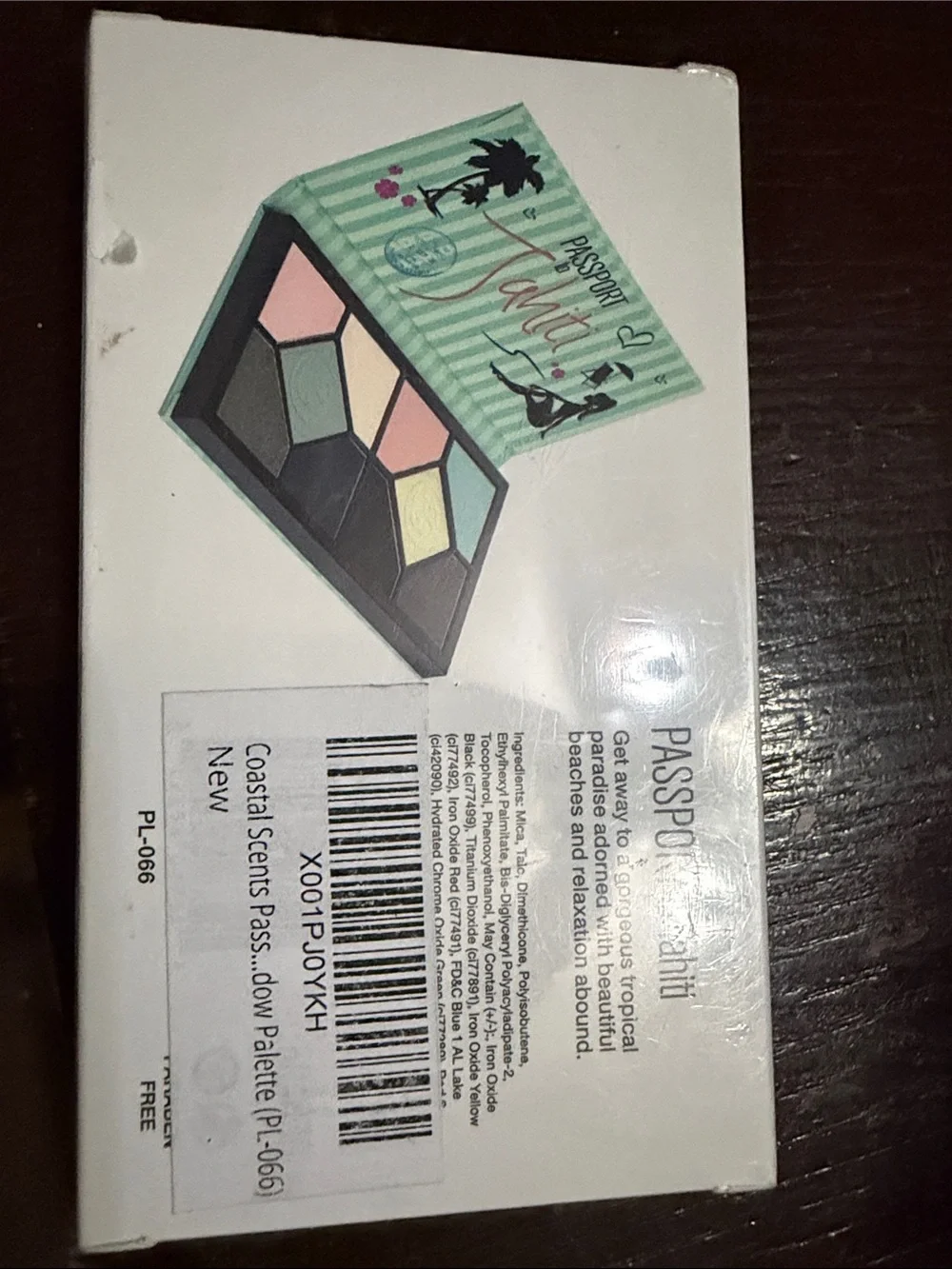 Passport to Tahiti Coastal Scents Eye Shadow Palette - Pastel Multi